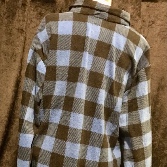 Worksite Blue and Black Button Up Flannel- XL - Picture 7 of 7